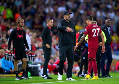 Jurgen Klopp nổi giận khi Darwin Nunez nhận thẻ đỏ